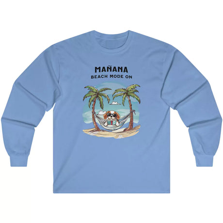 Carolina Blue Manana Beach Mode On long-sleeve t-shirt