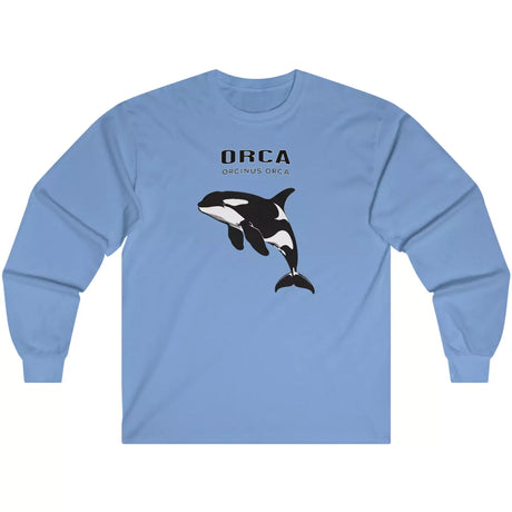 Carolina Blue Orca (Orcinus Orca) long-sleeve t-shirt