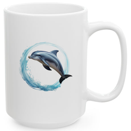 Coastal Joy Dolphin 15 oz mug