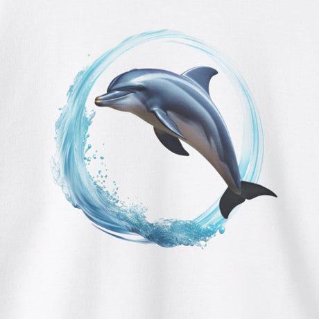 Coastal Joy dolphin sweatshirt design