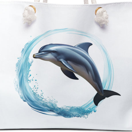 Coastal Joy Dolphin weekender bag design