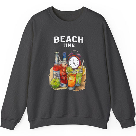 Dark heather Beach Time Always sweatshirt