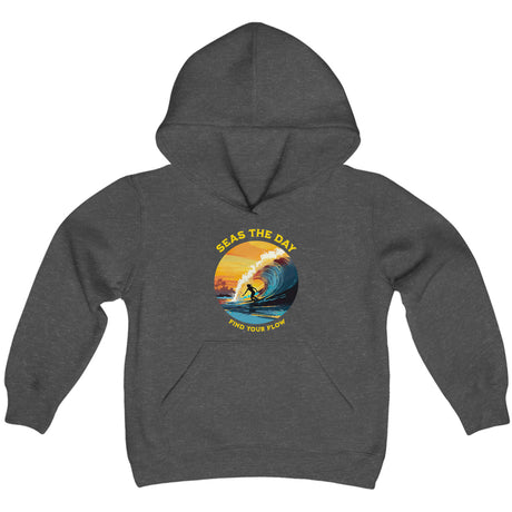 Ride The Tide youth hoodie in dark heather