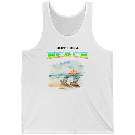 Don't be a beach tanktop in white