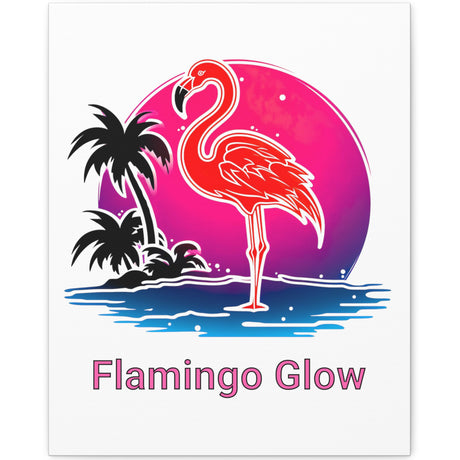 Flamingo Glow wall art 16x20