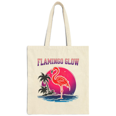 Flamingo Glow tote bag front