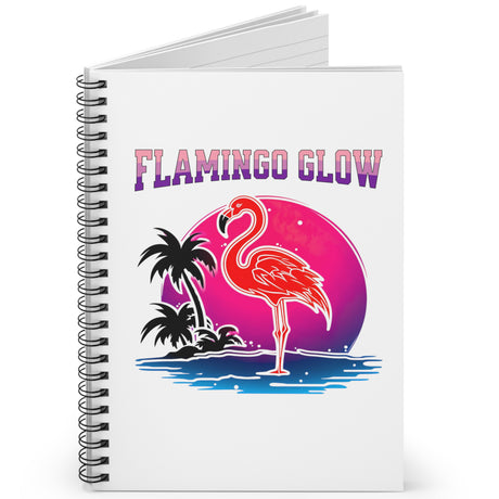 Flamingo Glow Spiral Notebook