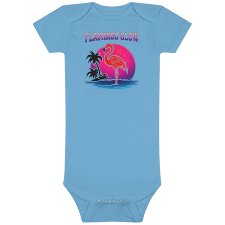 Flamingo Glow Onesie in blue