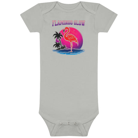 Flamingo Glow Onesie in gray