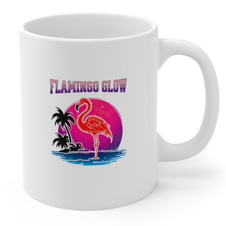 Flamingo Glow 11 oz mug right