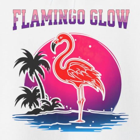 Flamingo Glow hoodie design