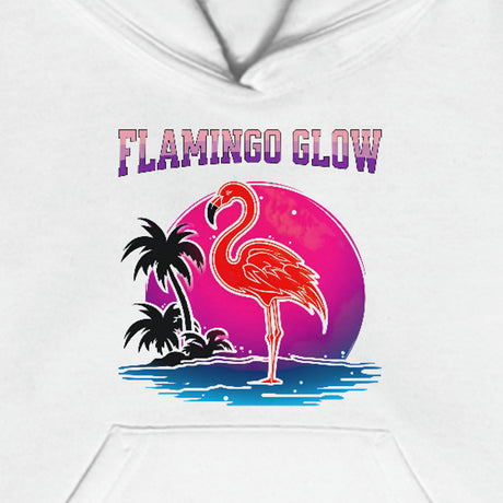 Flamingo Glow youth hoodie design