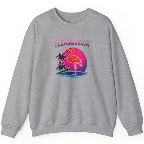 Flamingo Glow sweatshirt in sport gray