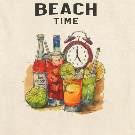 Design for Beach Time Always tote handbag