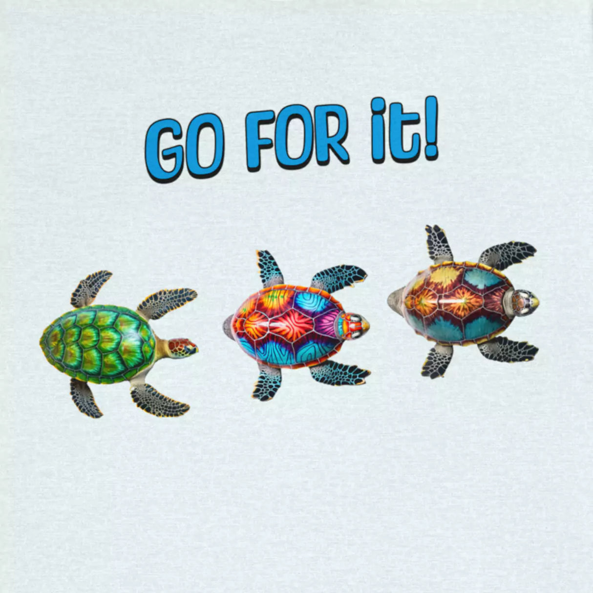 Close-up of Go For It design