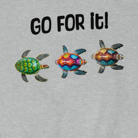 Close-up of Go For It Turtles design