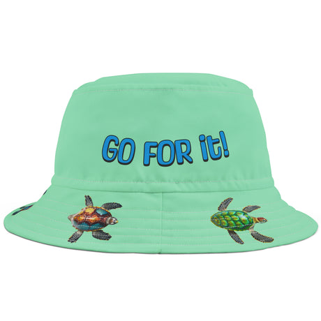 Go For It Sea Turtles bucket hat front