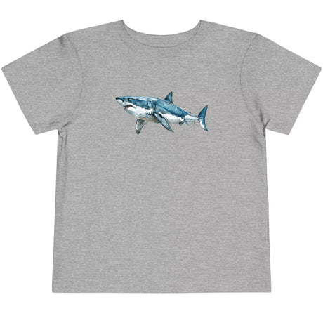 Athletic heather Great White Watercolor toddler t-shirt