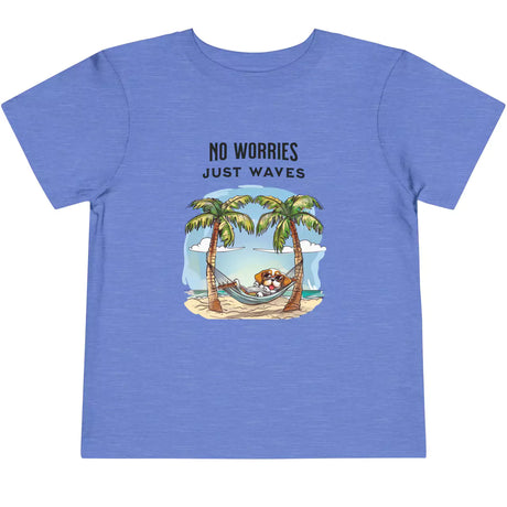 Carolina Blue No Worries Just Waves toddler t-shirt