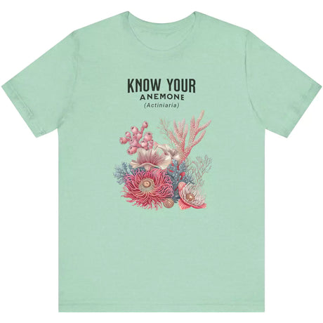 Heather Mint Know Your Anemone t-shirt