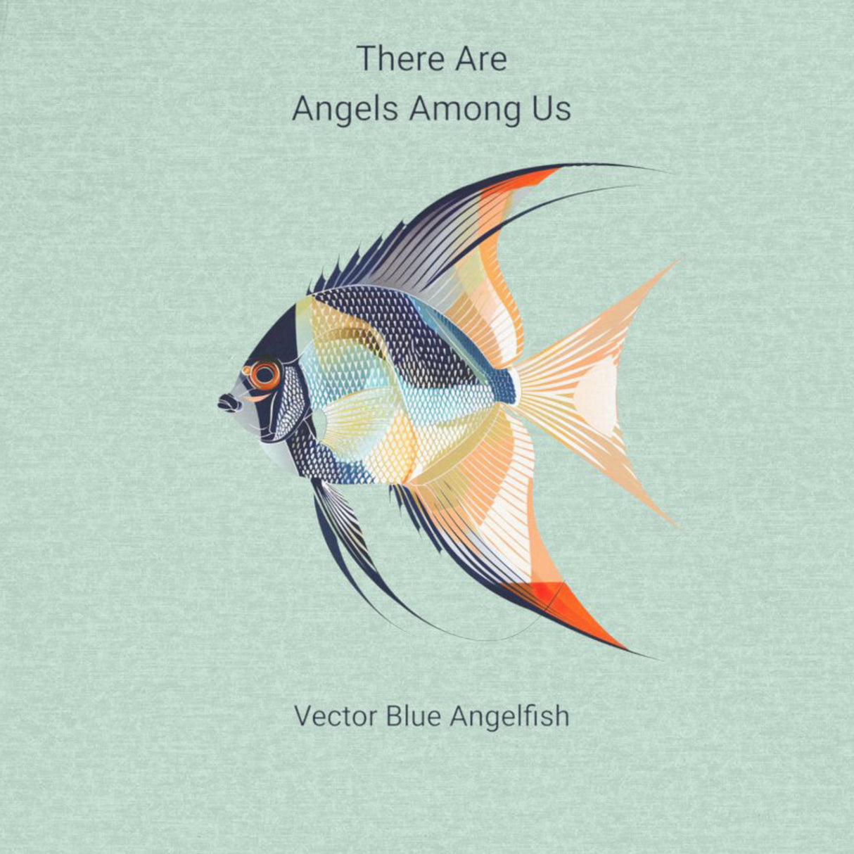  Angels Among Us Blue Vector t-shirt design