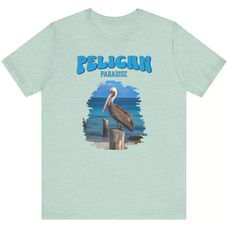 Heather prism mint Pelican Paradise t-shirt