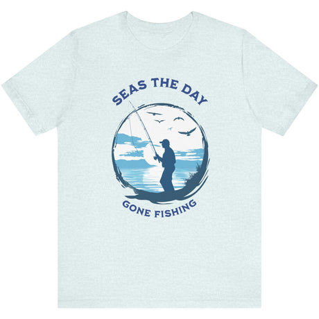 Ice blue Gone Fishing t-shirt