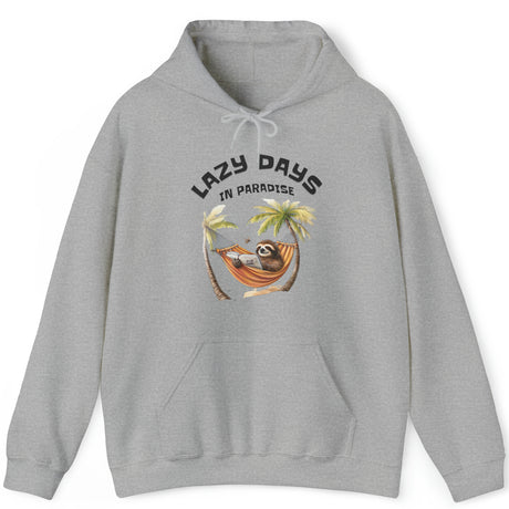 Lazy Days sloth hoodie in sport gray