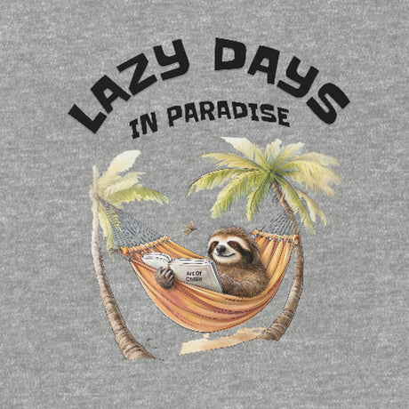 Close-up of Lazy Days In Paradise bodysuit design