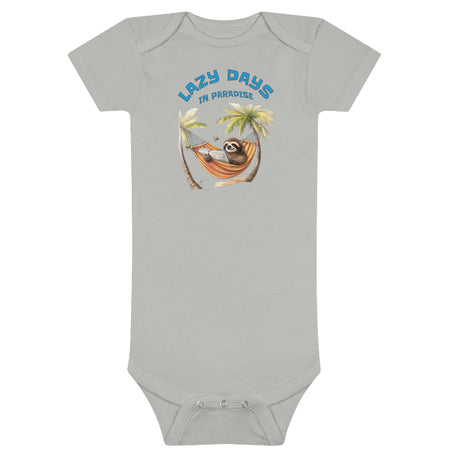 Lazy Days In Paradise Sloth Onesie in gray