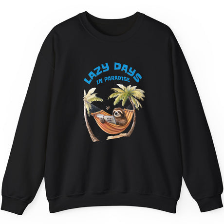 Lazy Days sweatshirt in black