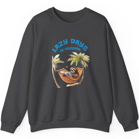 Lazy Days sweatshirt in dark heather