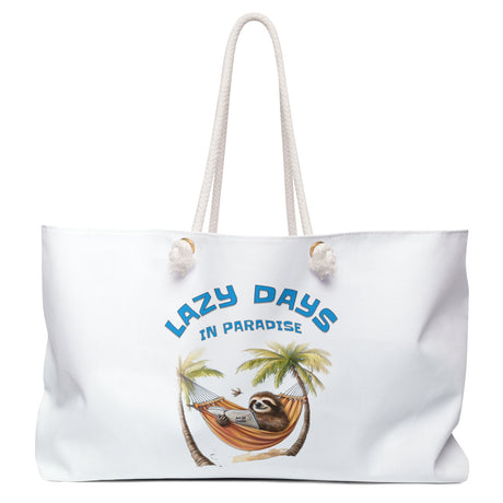 Lazy Days weekender bag front