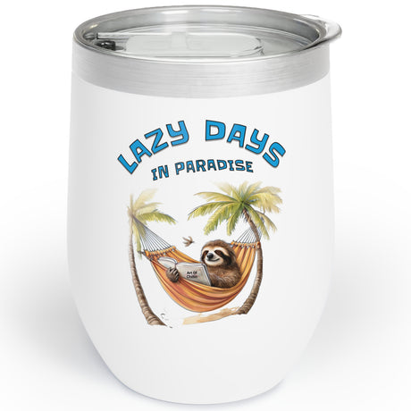 Lazy Days wine tumbler right