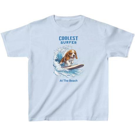 Light blue Coolest Surfer At The Beach youth t-shirt