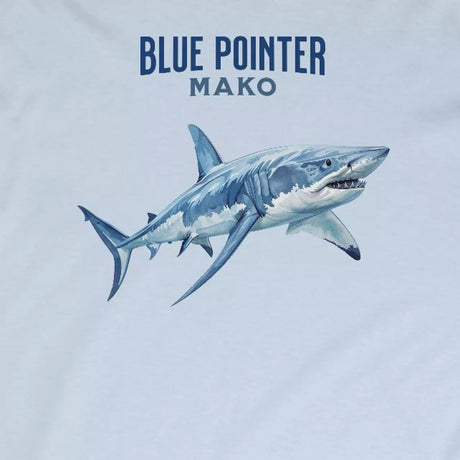 Design for Blue Pointer Mako Shark long-sleeve t-shirt