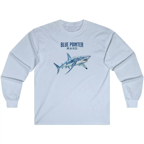 Light blue Blue Pointer Mako Shark long-sleeve t-shirt