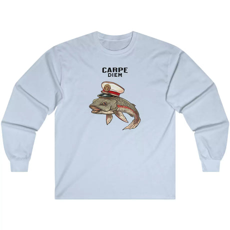 Light blue Carpe Diem Fish long-sleeve t-shirt