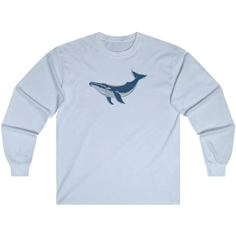 Light blue Majestic Blue Whale long-sleeve t-shirt