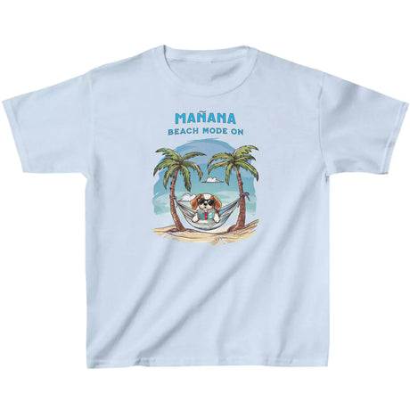 Light blue Manana Beach Mode On youth t-shirt