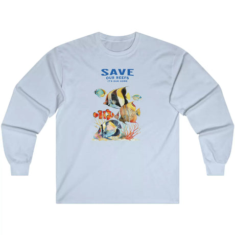 Light blue Save Our Reefs Angels Clowns long-sleeve t-shirt