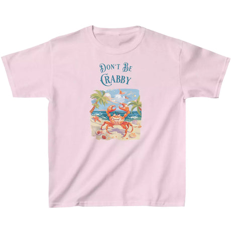 Light pink Don't Be Crabby toddler t-shirt