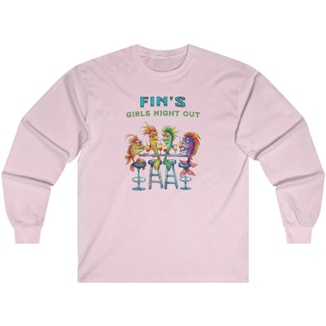 Pink Girls Night Out At Fin's long-sleeve t-shirt