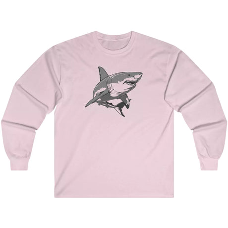 Pink Great White Fearless Predator long-sleeve t-shirt