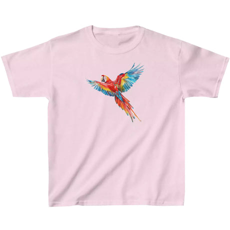 Light pink Scarlet Macaw Parrot youth t-shirt