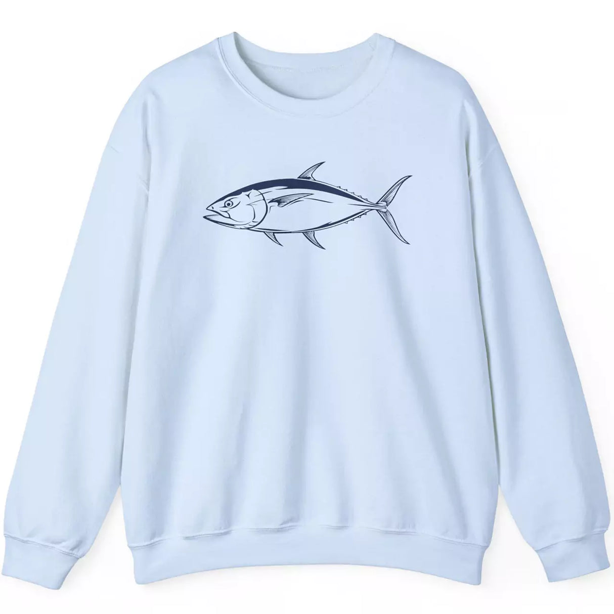 Majestic tuna light blue sweatshirt