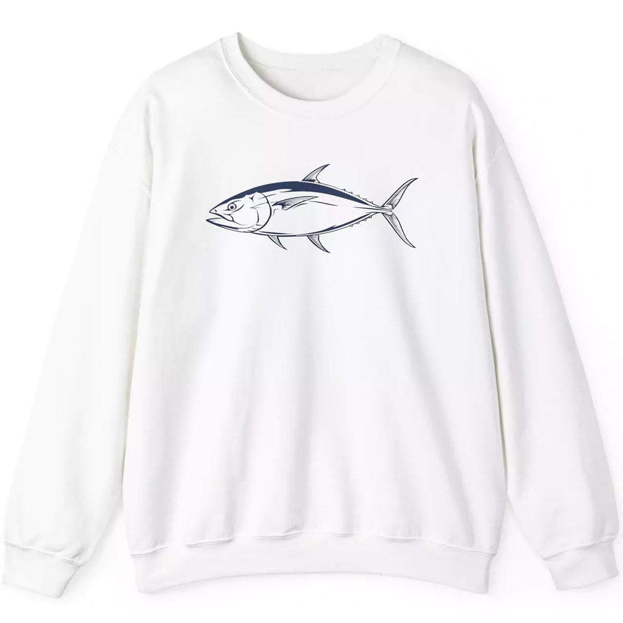 Majestic tuna white sweatshirt