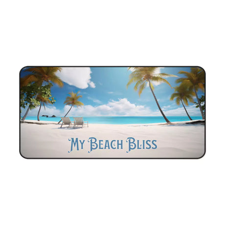 My Beach Bliss desk mat front