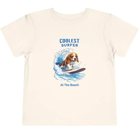 Natural Coolest Surfer At The Beach toddler t-shirt