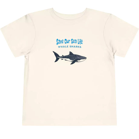 Natural Save Our Sea Life | Whale Sharks toddler t-shirt